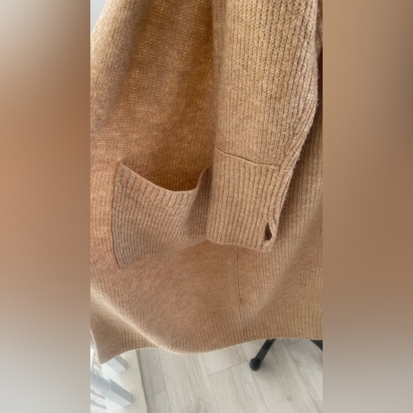 Vince Camuto Tan Open-Front long Cardigan - Picture 8 of 14